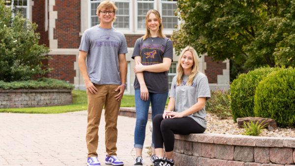 Students posed outside